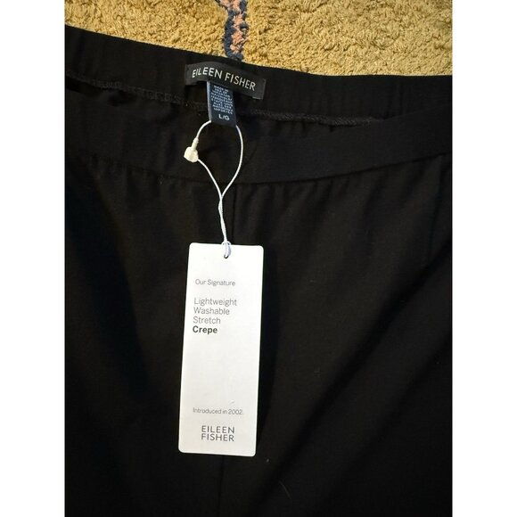 Eileen Fisher $188 System Washable Stretch Crepe Straight Pant NWT Large - Picture 7 of 8